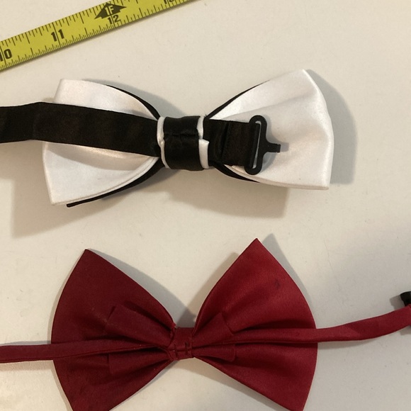 Lot bundle of two satin bowties - Picture 3 of 6